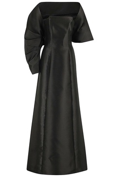 Square-neck A-line Long Dress