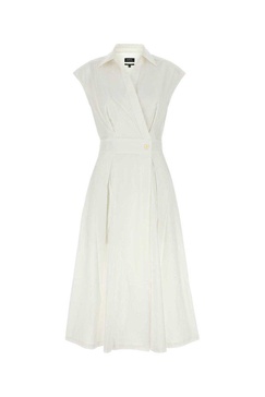 White Poplin Athena Dress
