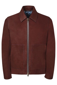 Zip-Up Leather Jacket