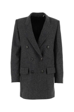 Double Breasted Mid-length Blazer