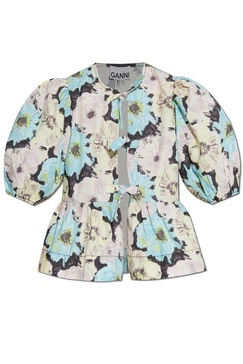 Ganni Floral pattern top