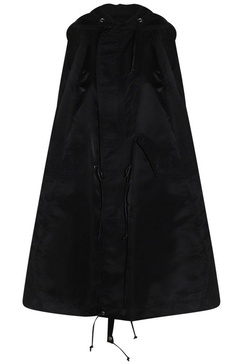 Drawstring Hem Hooded Vest