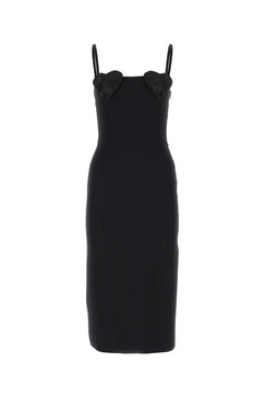 Heart Rhinestone Embellished Slip Dress