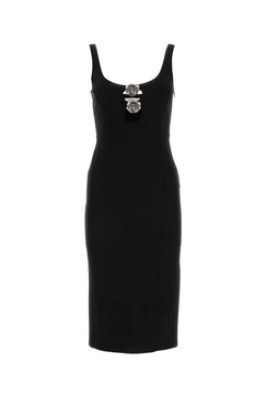 Ruffed Embellishment Dress