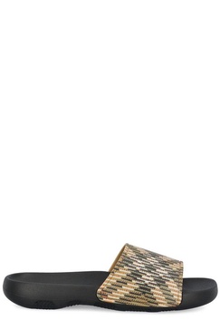 Check Pattern Slip-on Slides