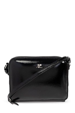 Courreges Shoulder bag with logo appliqué