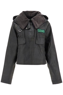 Embroidered Cotton Barbour X Ganni Jacket