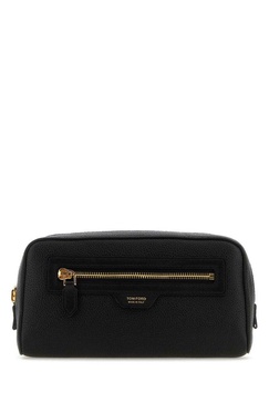 Black Leather Beauty-case