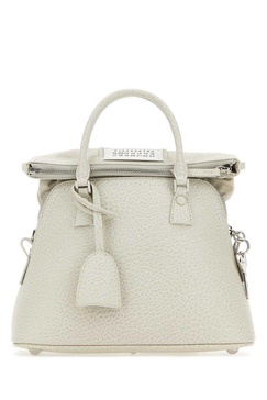 Maison Margiela Women Chalk Leather Mini 5Ac Handbag