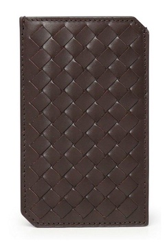 Intrecciato Piccolo leather card holder