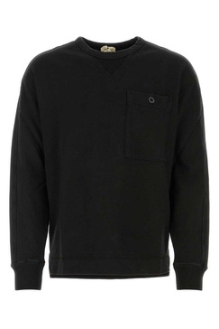 Black Cotton Sweatshirt