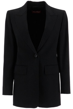 wool crepe blazer with t