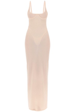 transparent dress with integrated bodysuit