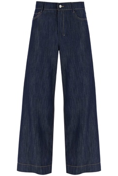 cropped chambray pants in