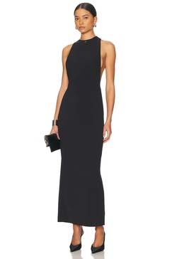 Mock Neck Maxi Dress