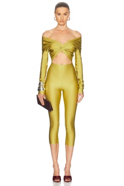 Kendall Off Shoulder Capri Jumpsuit