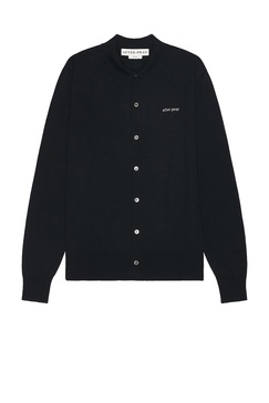 Wool Polo Knit Cardigan
