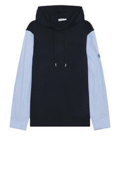 Adonis Knit Woven Combo Hoodie