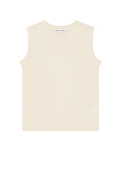 Damier Sleeveless Knit Top