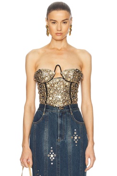 Crystal Bustier Top