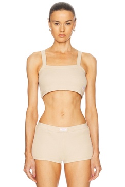 Cropped Waffle Cami Top