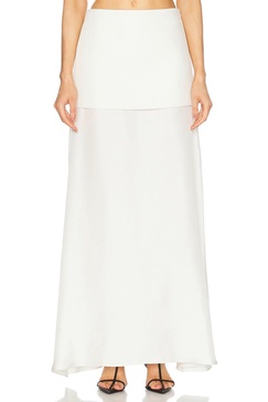 Integrated Fluid Silk Skirt