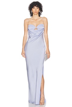 Drape Cut Out Column Dress