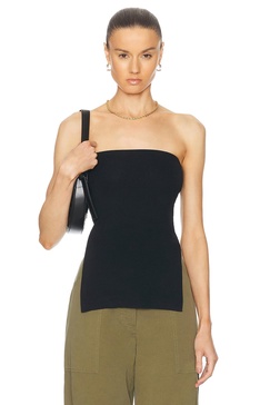 Technical Knit Bandeau Top