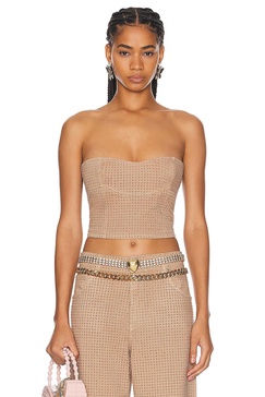 Bustier Top With Rhinestones