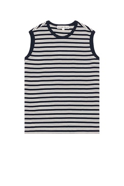 Stripe Sleeveless Tee