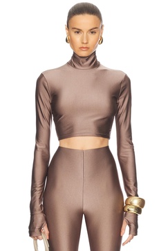 Orchid Turtleneck Crop Top