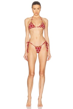 Batik Smock Crochet Bikini Set