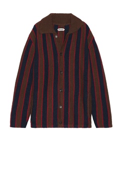 Mohair Stripe Cardigan