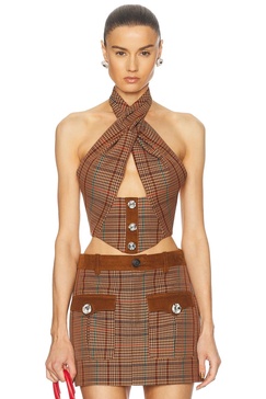 Crystal Halter Top