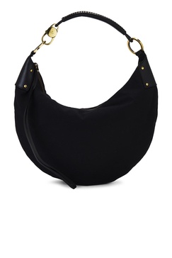 Gucci Nylon Half Moon Hobo Bag