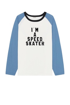 Skater Tee in Blue Cream