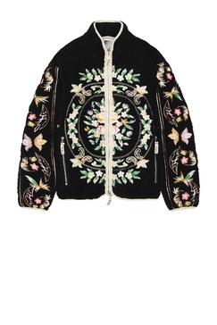 Floral Fleece Zip Up