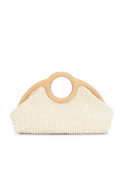 Sloane Raffia Frame Clutch