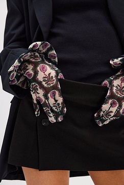 Anna Sui Floral Gloves