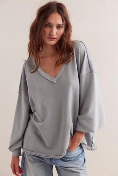 We The Free Venice V-Neck Sweatshirt