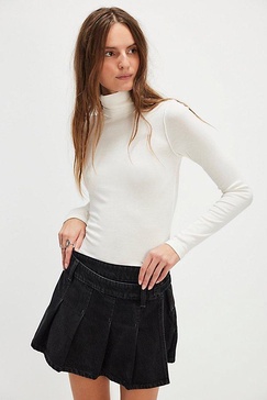 We The Free Stephie Denim Skort