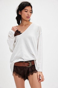 We The Free Nina V-Neck Long-Sleeve Tee