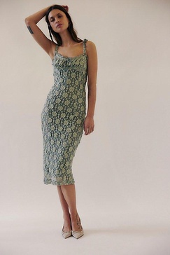 Lucinda Lace Midi Dress