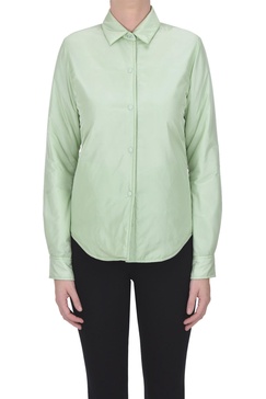 Glue padded nylon shirt jacket