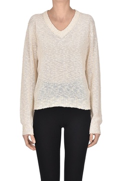 Textured knit pullover