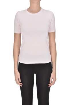 Short sleeves viscose pullover
