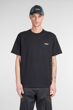 T-shirt In Black Cotton