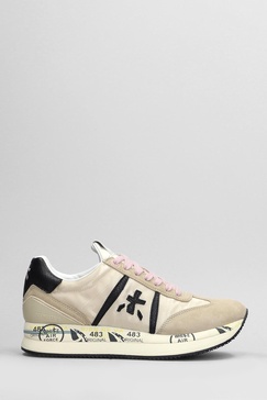 Conny Sneakers In Beige Suede And Fabric