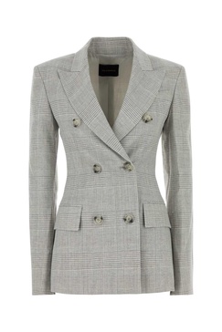 Embroidered Glencheck Blazer
