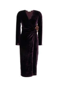 Purple Velvet Dress